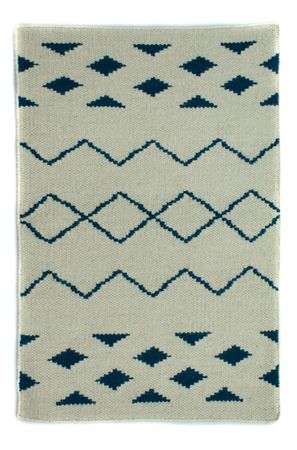 Kelim Rug - Trendy - 95 x 62 cm - blue