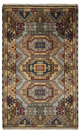 Oriental Rug - 151 x 92 cm - light blue