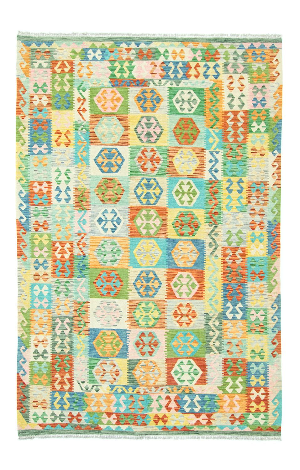 Kelim Rug - Oriental - 302 x 205 cm - colorful