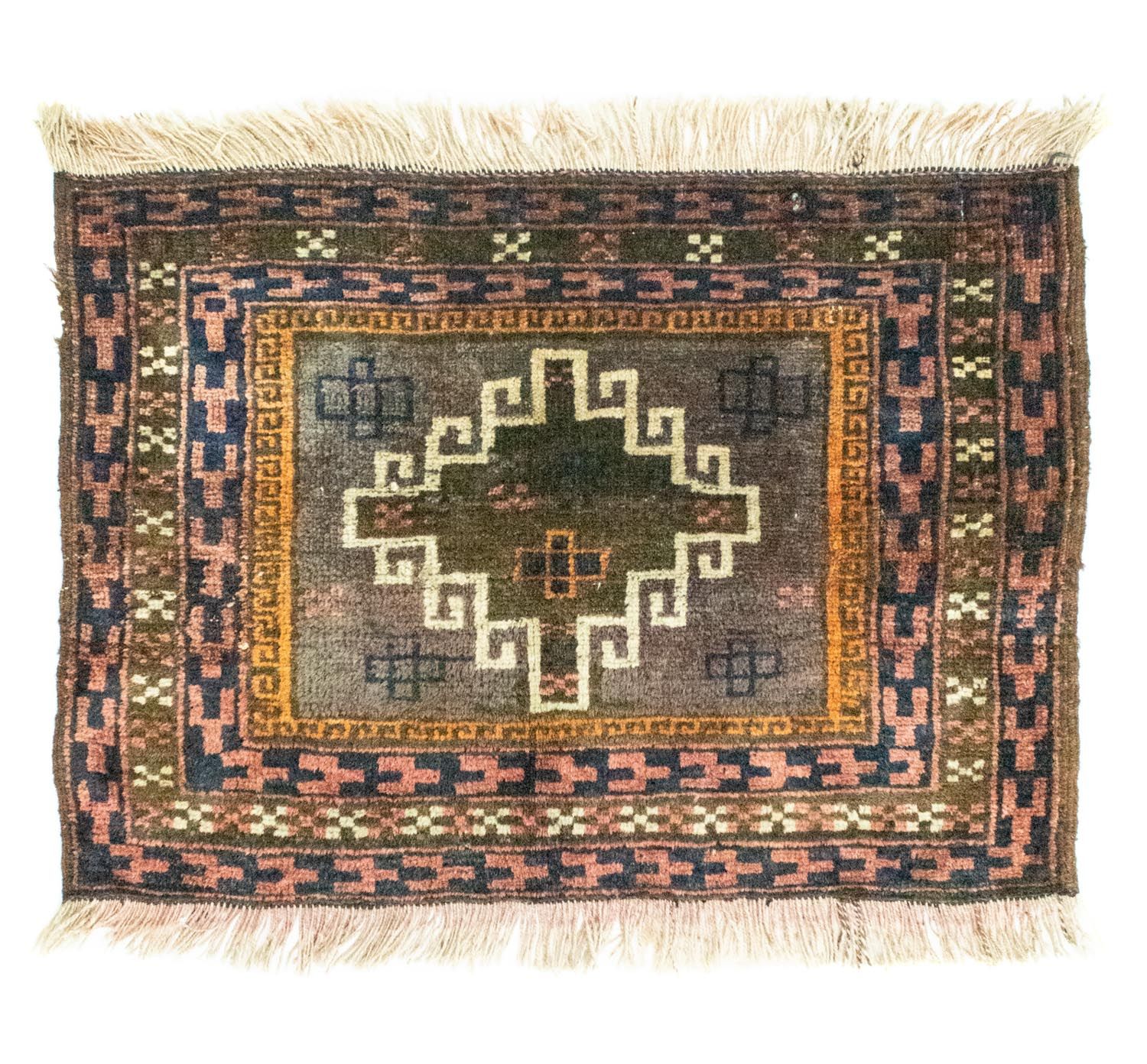 Afghan Rug - 64 x 47 cm - multicolored