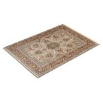 Silk Rug - Kashmir Silk - 190 x 123 cm - beige