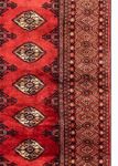 Runner Turkaman Rug - 369 x 106 cm - red