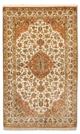 Silk Rug - Kashmir Silk - 160 x 95 cm - beige