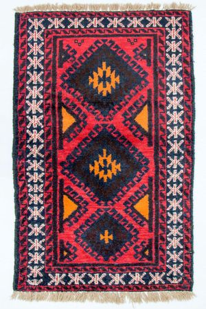 Belutsch Rug - 136 x 76 cm - red