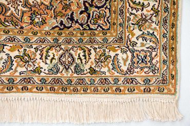 Silk Rug - Kashmir Silk - 149 x 89 cm - beige