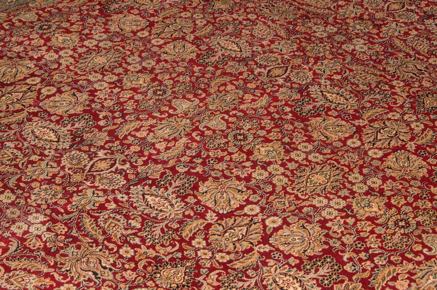 Silk Rug - Kashmir Silk - 311 x 211 cm - red