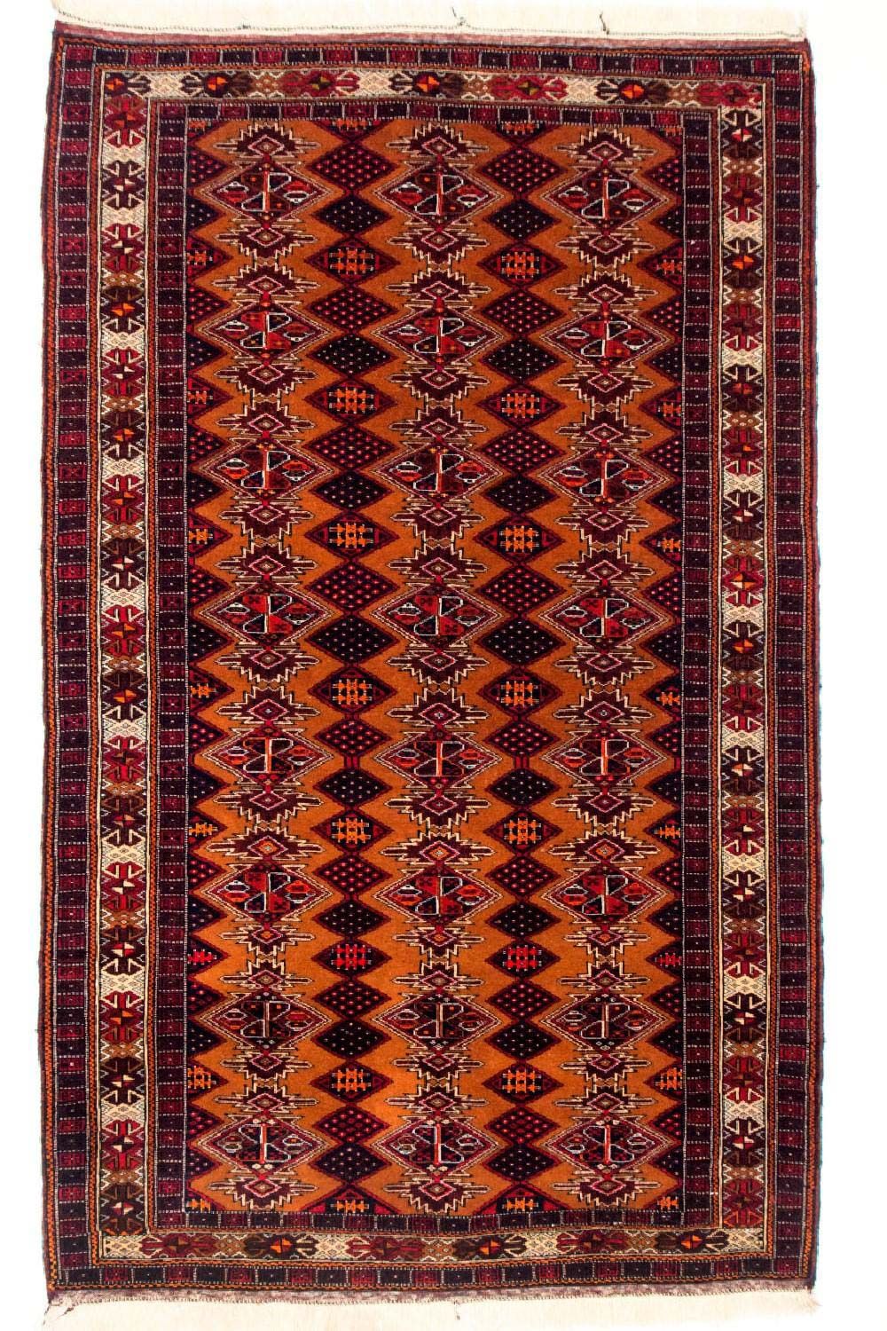 Runner Belutsch Rug - 174 x 100 cm - mustard yellow