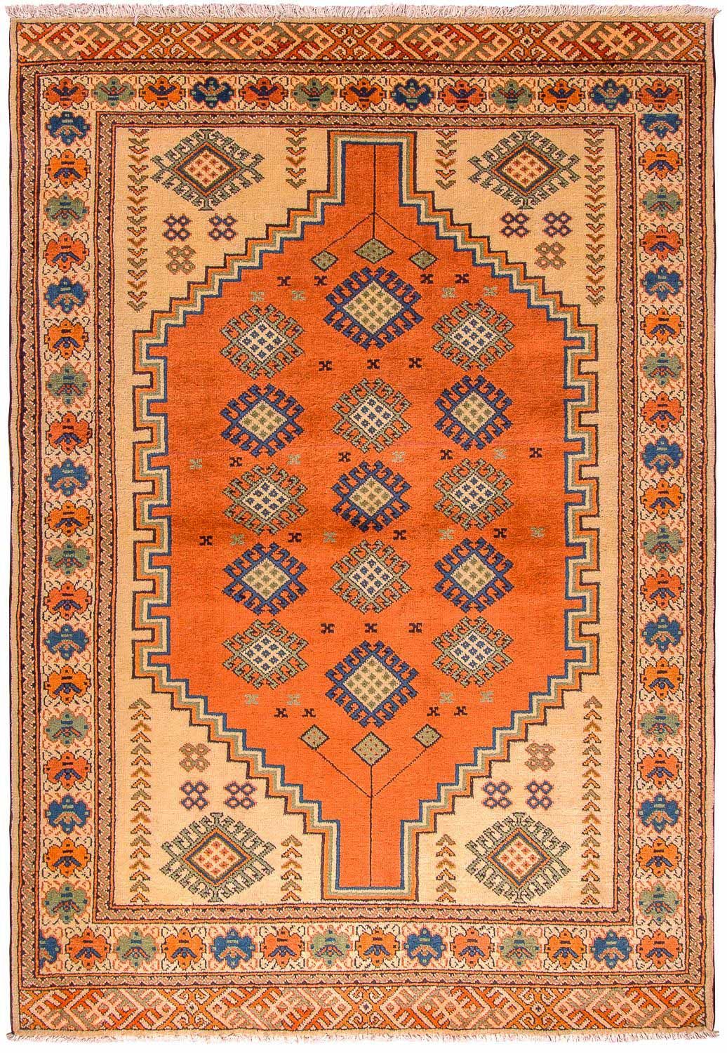 Turkaman Rug - 184 x 127 cm - orange