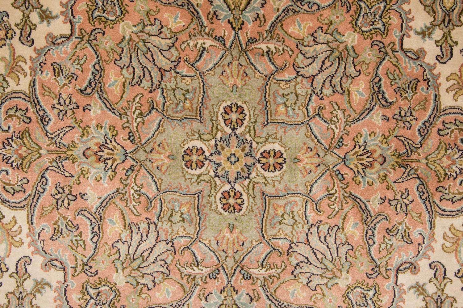 Silk Rug - Kashmir Silk - 335 x 243 cm - beige