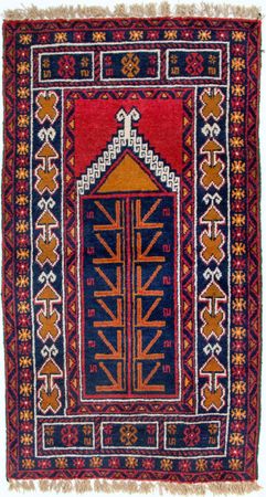 Belutsch Rug - 130 x 76 cm - multicolored