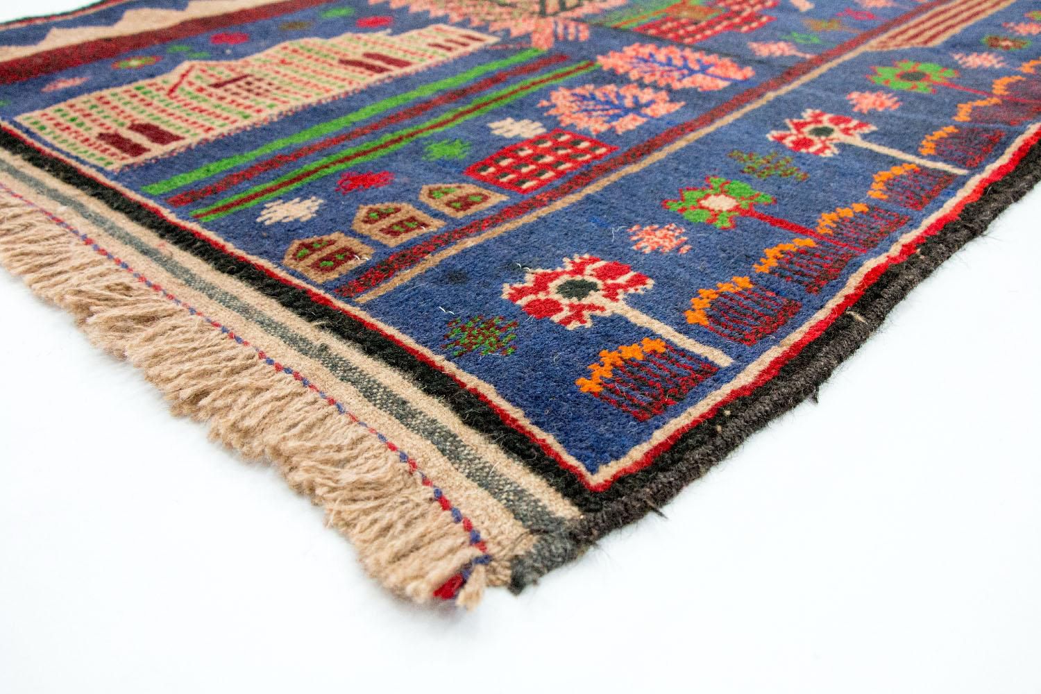 Belutsch Rug - 135 x 89 cm - multicolored