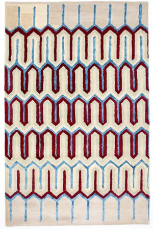 Designer Rug - 241 x 156 cm - beige