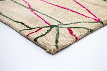 Designer Rug - 242 x 154 cm - beige