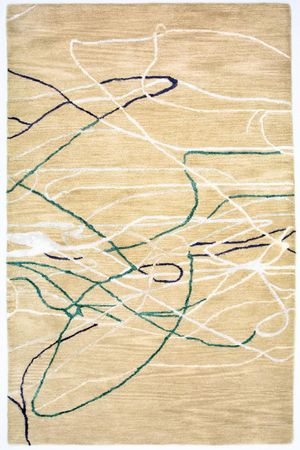 Designer Rug - 242 x 153 cm - beige