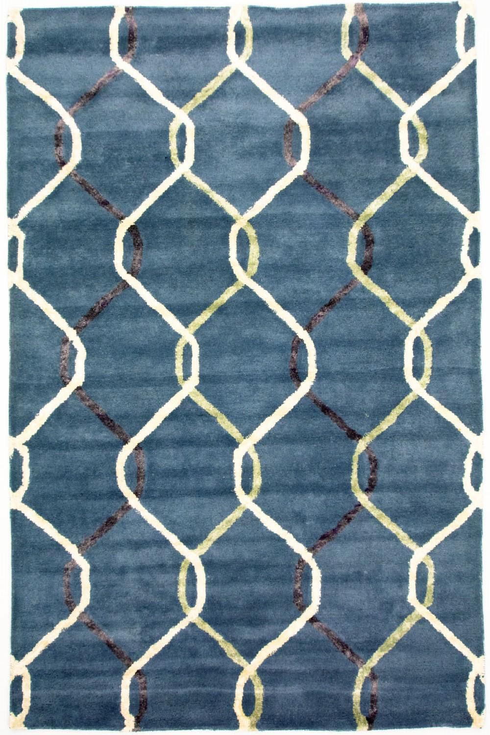 Designer Rug - 240 x 153 cm - blue