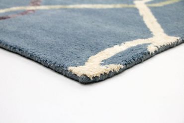 Designer Rug - 240 x 153 cm - blue