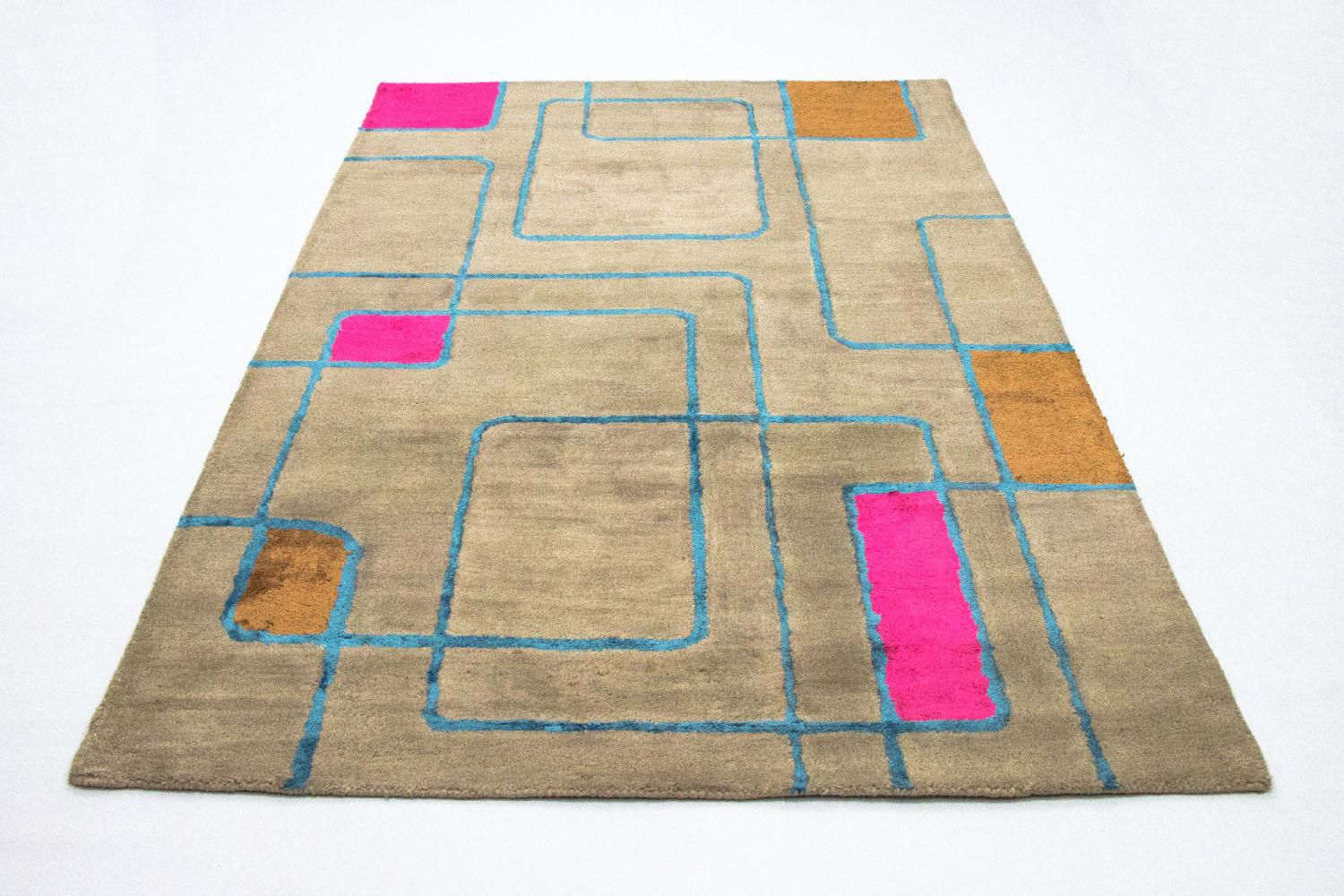 Designer Rug - 239 x 152 cm - multicolored