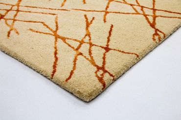 Designer Rug - 199 x 137 cm - beige