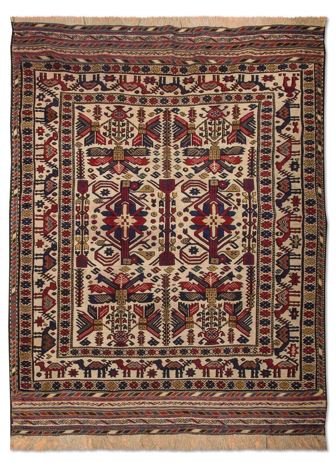 Kelim Rug - Old - 276 x 185 cm - beige