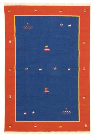 Kelim Rug - Trendy - 300 x 200 cm - blue