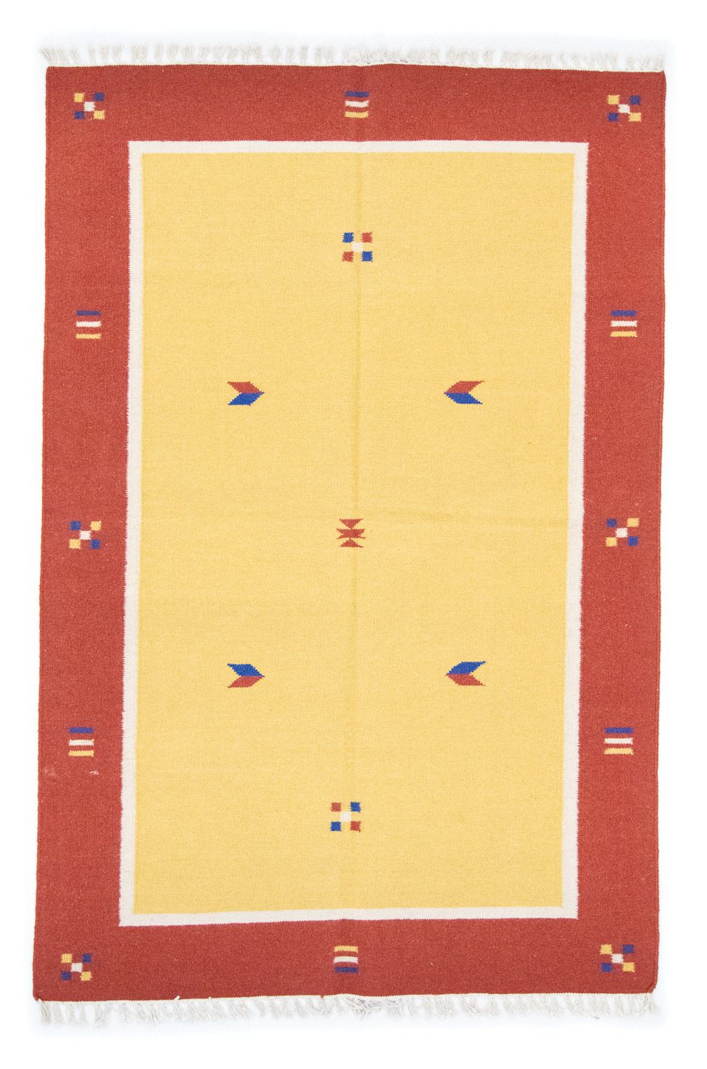 Kelim Rug - Trendy - 200 x 140 cm - yellow