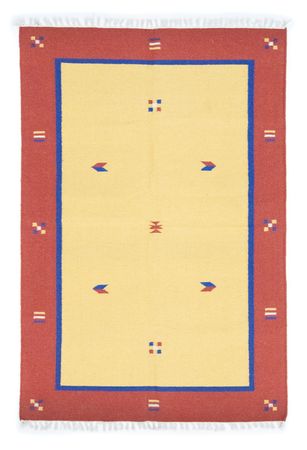 Kelim Rug - Trendy - 200 x 140 cm - yellow