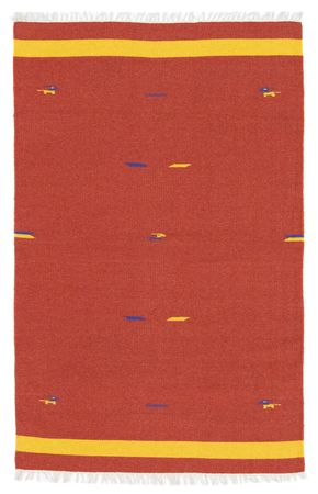 Kelim Rug - Trendy - 180 x 120 cm - red