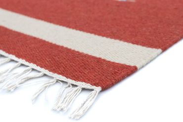 Kelim Rug - Trendy - 180 x 120 cm - red