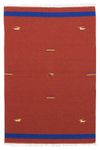 Kelim Rug - Trendy - 180 x 120 cm - red