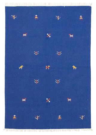 Kelim Rug - Trendy - 200 x 140 cm - blue