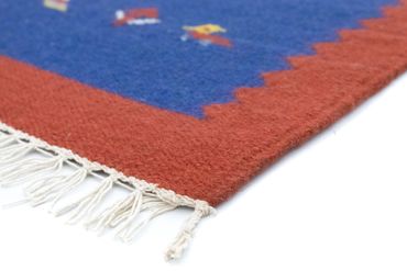 Kelim Rug - Trendy - 180 x 120 cm - blue