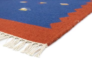 Kelim Rug - Trendy - 180 x 120 cm - blue