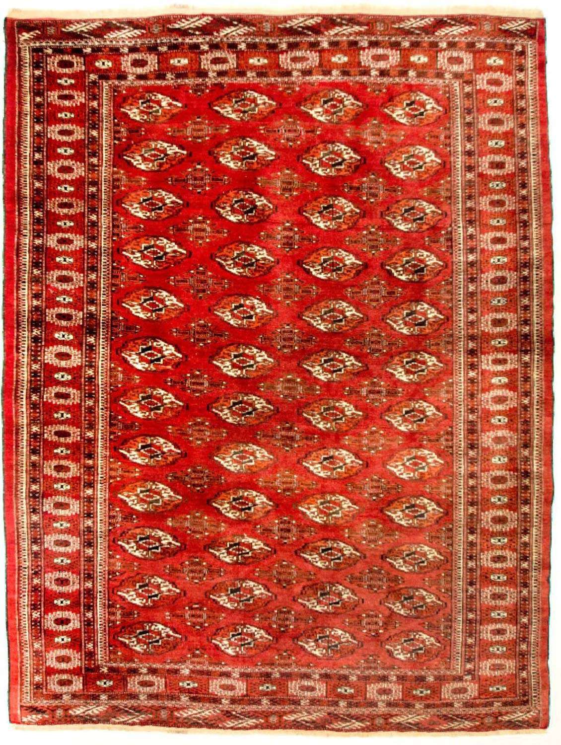 Afghan Rug - Bukhara - 229 x 174 cm - red