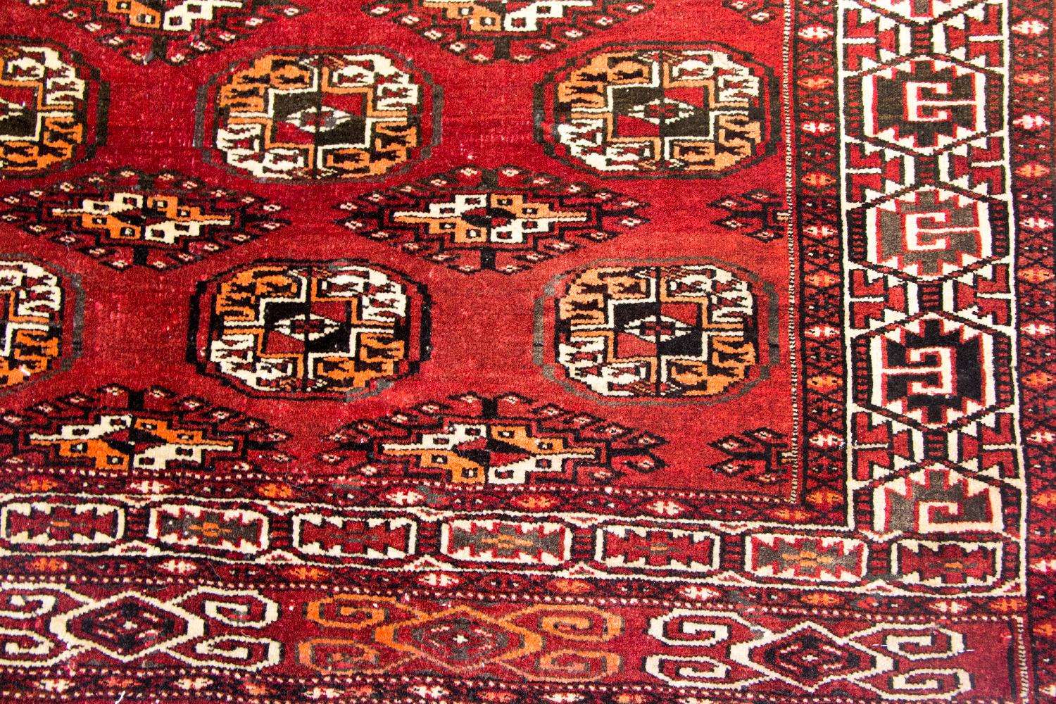 Afghan Rug - Bukhara - 215 x 152 cm - red