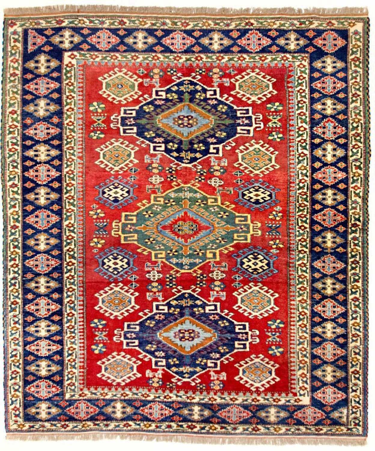 Ziegler Rug - Kazak square  - 217 x 193 cm - red