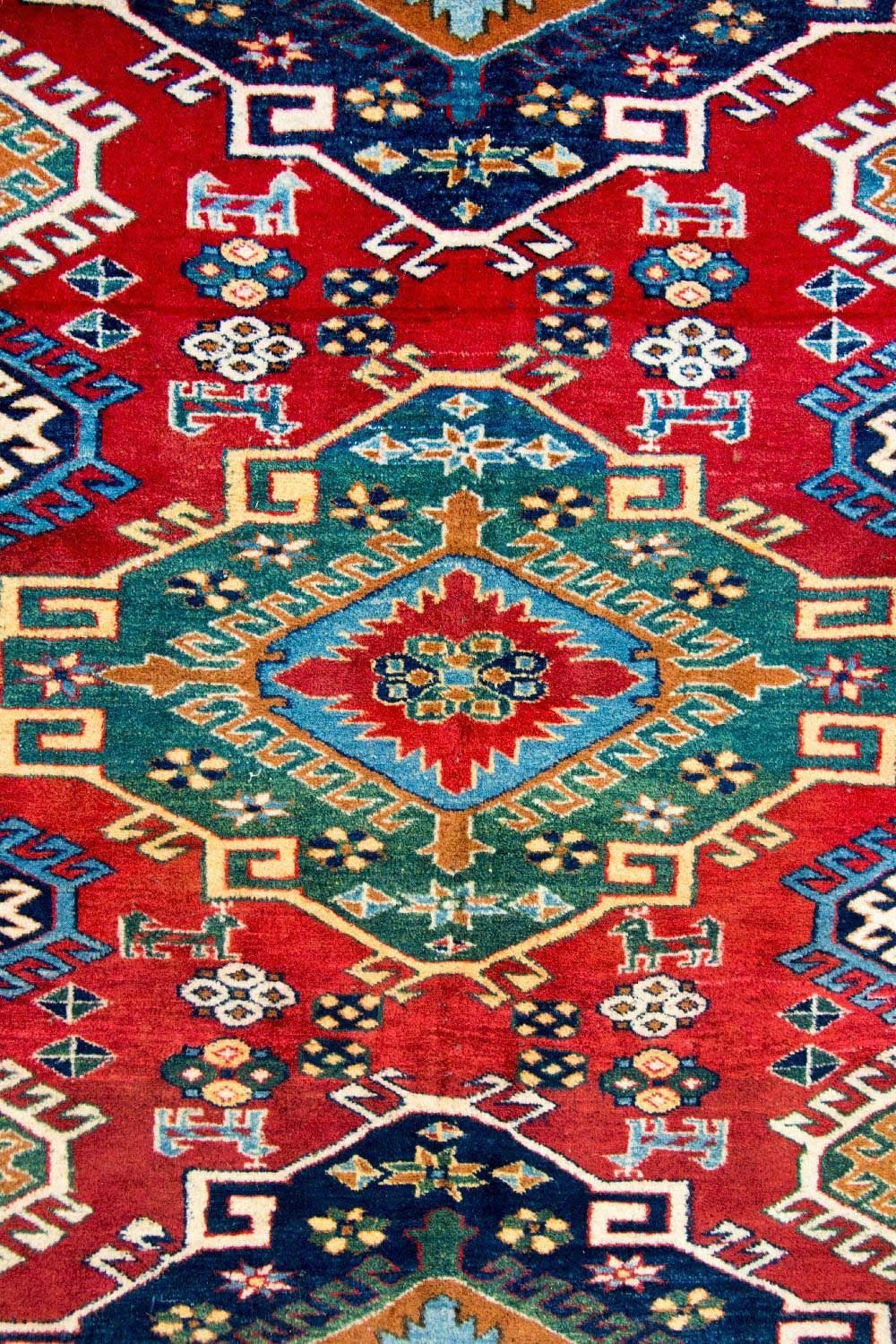 Ziegler Rug - Kazak square  - 217 x 193 cm - red