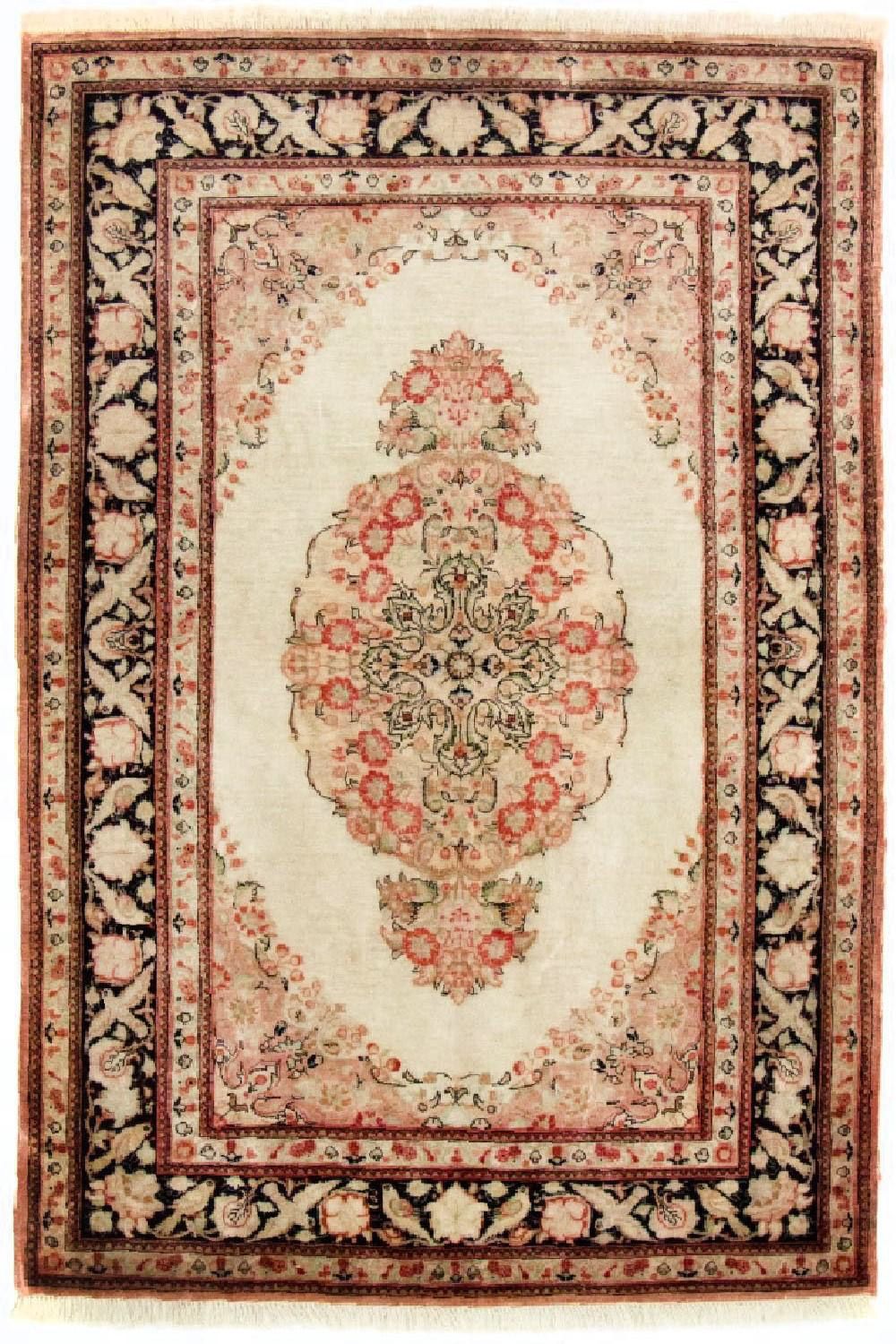 Silk Rug - Ghom Silk - Premium - 120 x 70 cm - beige