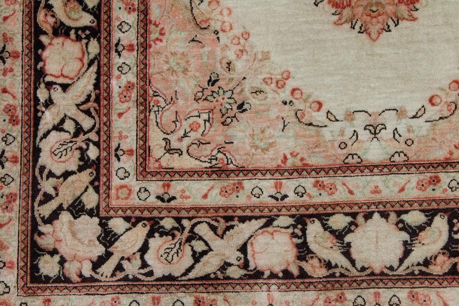 Silk Rug - Ghom Silk - Premium - 120 x 70 cm - beige