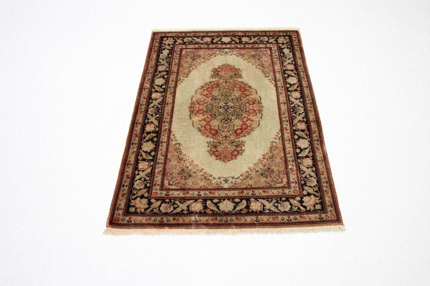 Silk Rug - Ghom Silk - Premium - 120 x 70 cm - beige