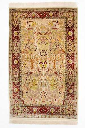 Silk Rug - Hereke silk - Premium - 150 x 92 cm - beige