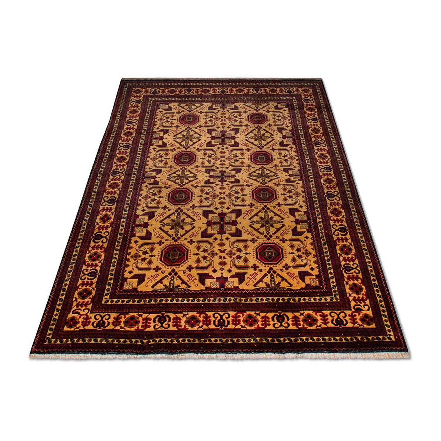 Afghan Rug - Hatschlu - 290 x 202 cm - yellow