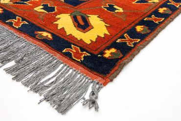 Afghan Rug - Hatschlu - 201 x 155 cm - yellow