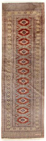 Runner Afghan Rug - Bukhara - 300 x 97 cm - red