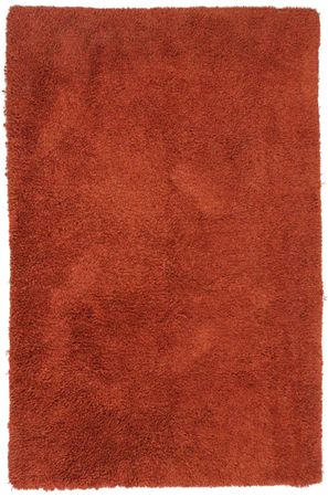 High-Pile Rug - 215 x 155 cm - rust