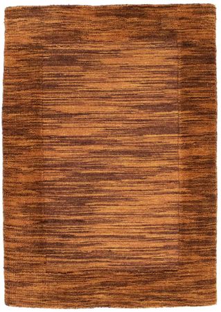 Wool Rug - 90 x 60 cm - brown