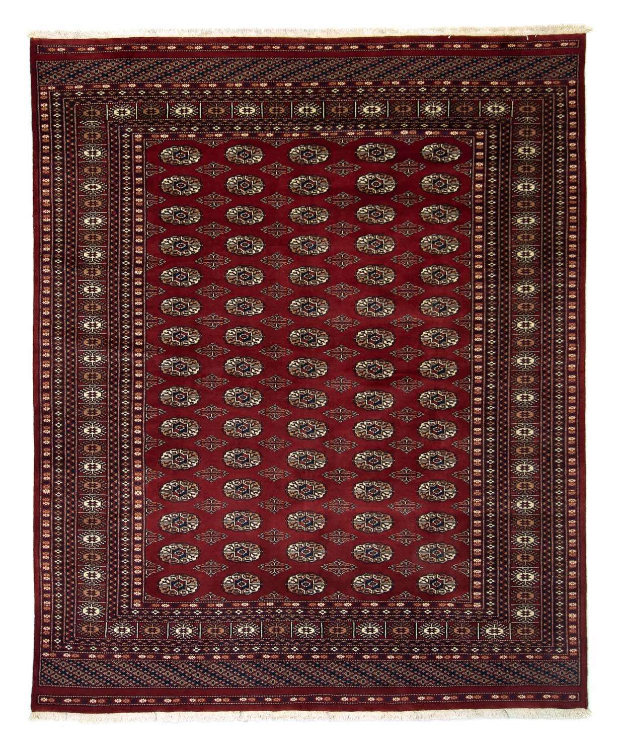 Afghan Rug - Bukhara - 241 x 197 cm - red