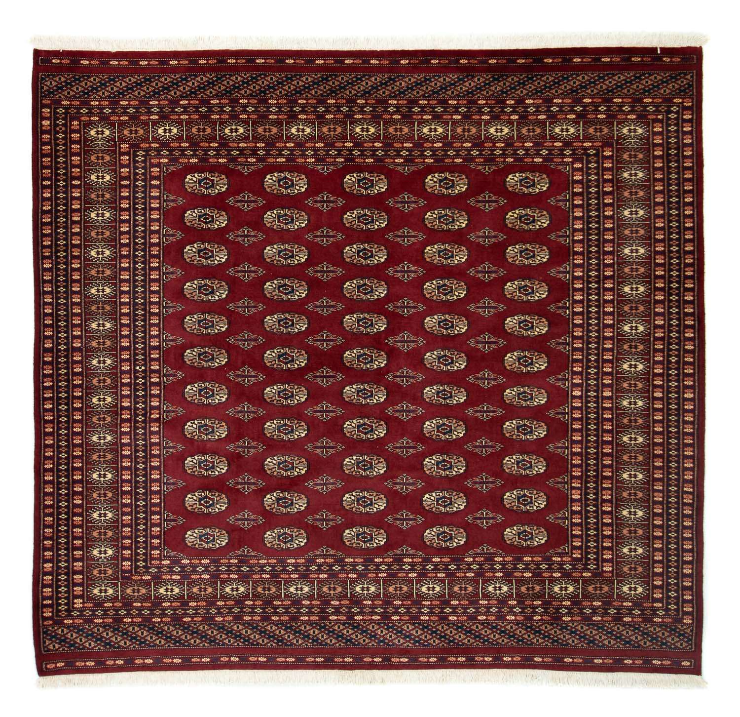 Afghan Rug - Bukhara square  - 205 x 193 cm - red