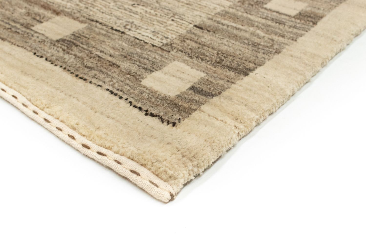 Runner Gabbeh Rug - Indus - 300 x 74 cm - grey