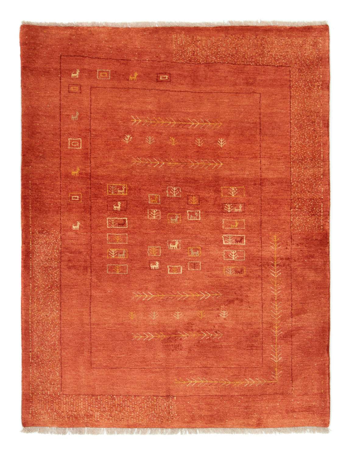 Gabbeh Rug - Perser - 192 x 149 cm - red