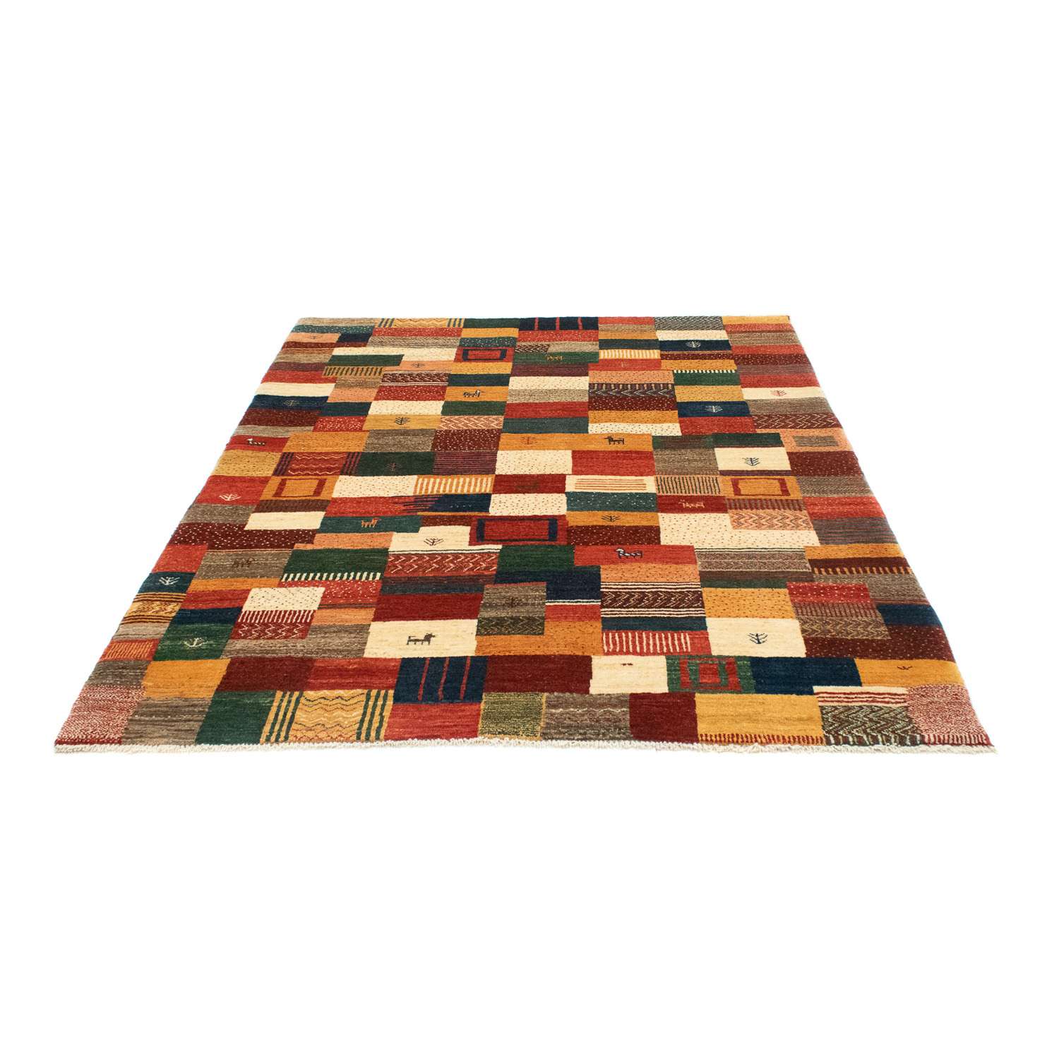 Perser Rug - Nomadic - 194 x 150 cm - multicolored